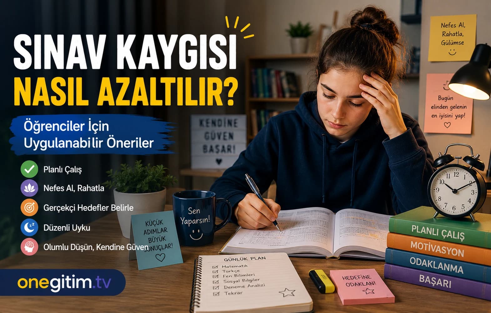 Sınav Kaygısı Nasıl Azaltılır? Öğrenciler İçin Uygulanabilir Öneriler