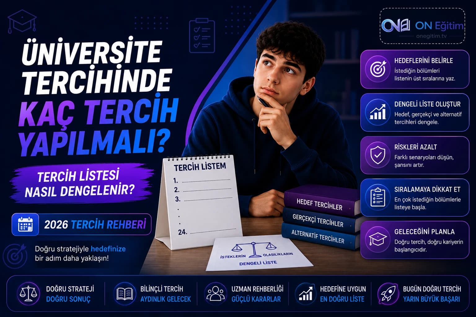 Üniversite Tercihinde Kaç Tercih Yapılmalı? Tercih Listesi Nasıl Dengelenir?