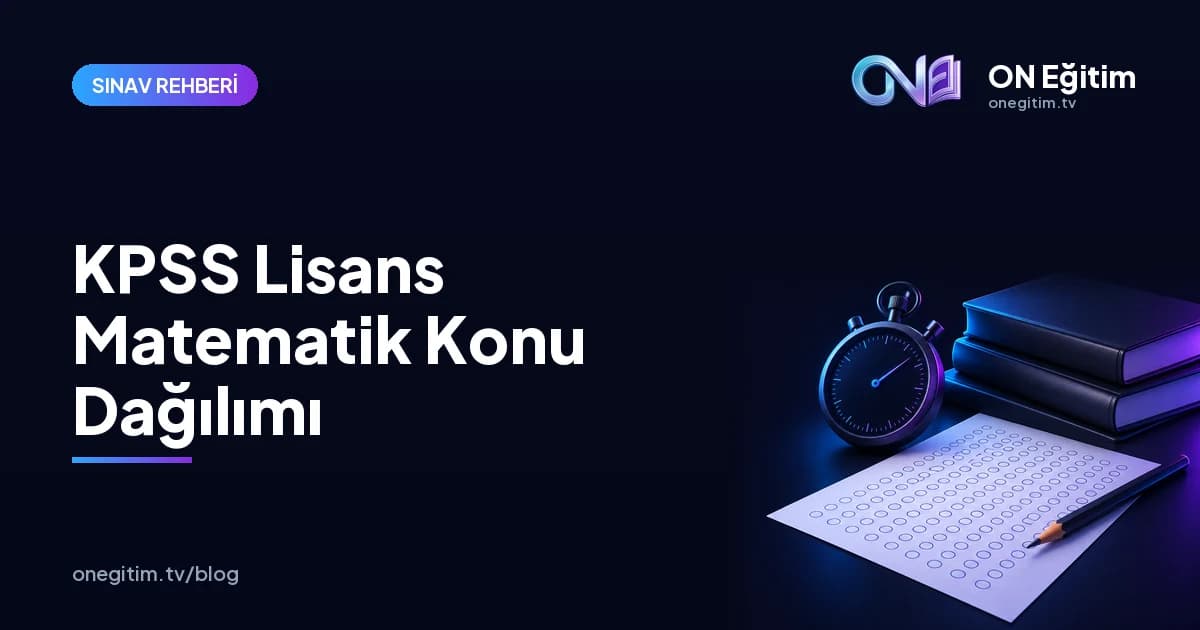 KPSS Lisans Matematik Soruları: Konu Dağılımı ve Hazırlık Stratejisi