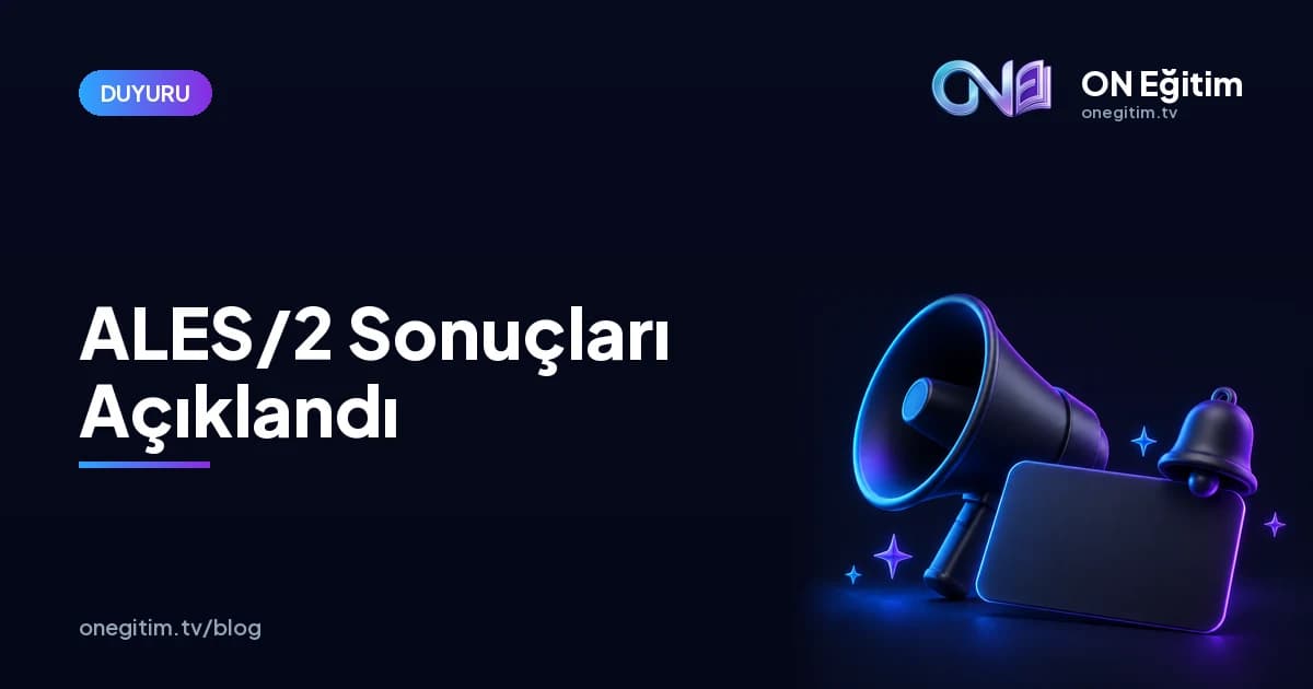 2026-ALES/2 Sonuçları Açıklandı | ÖSYM Sonuç Sorgulama