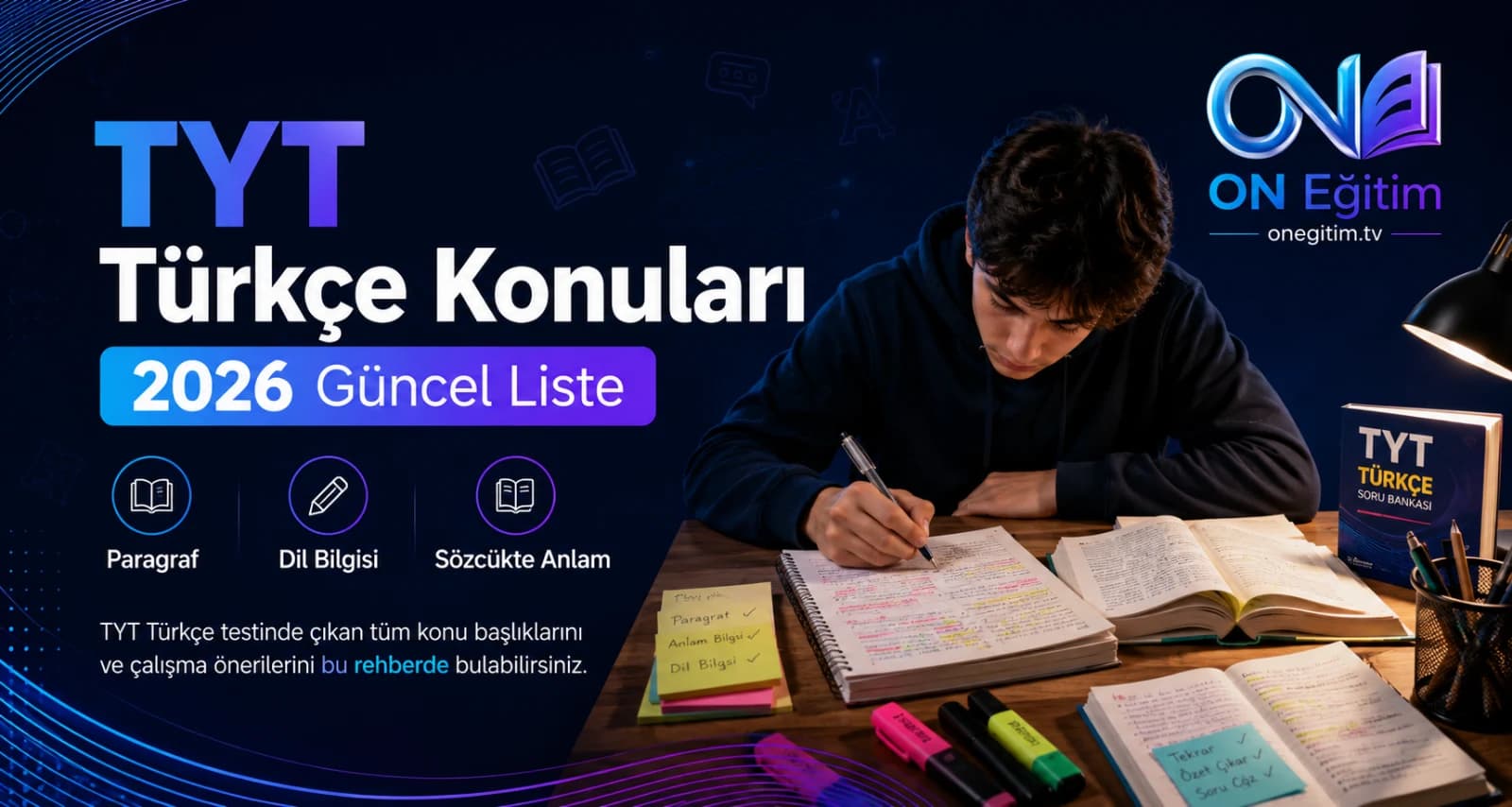 TYT Türkçe Konuları Nelerdir? 2026 Güncel Liste