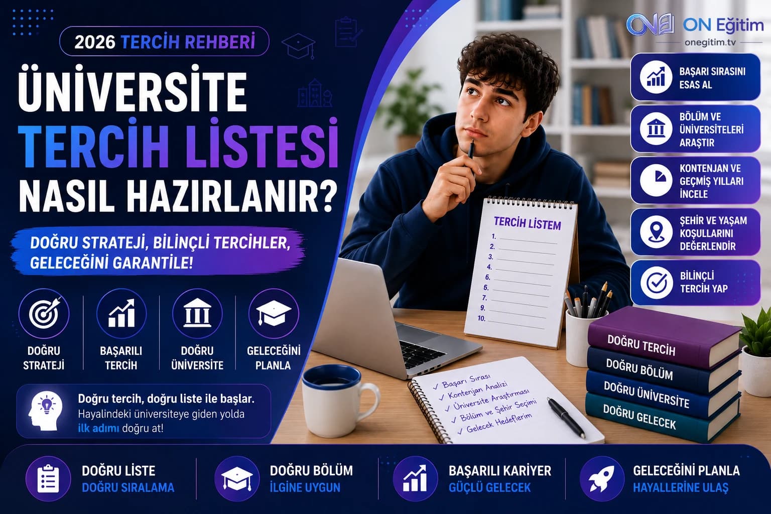 Üniversite Tercih Listesi Nasıl Hazırlanır? (2026 Adım Adım Tercih Rehberi)
