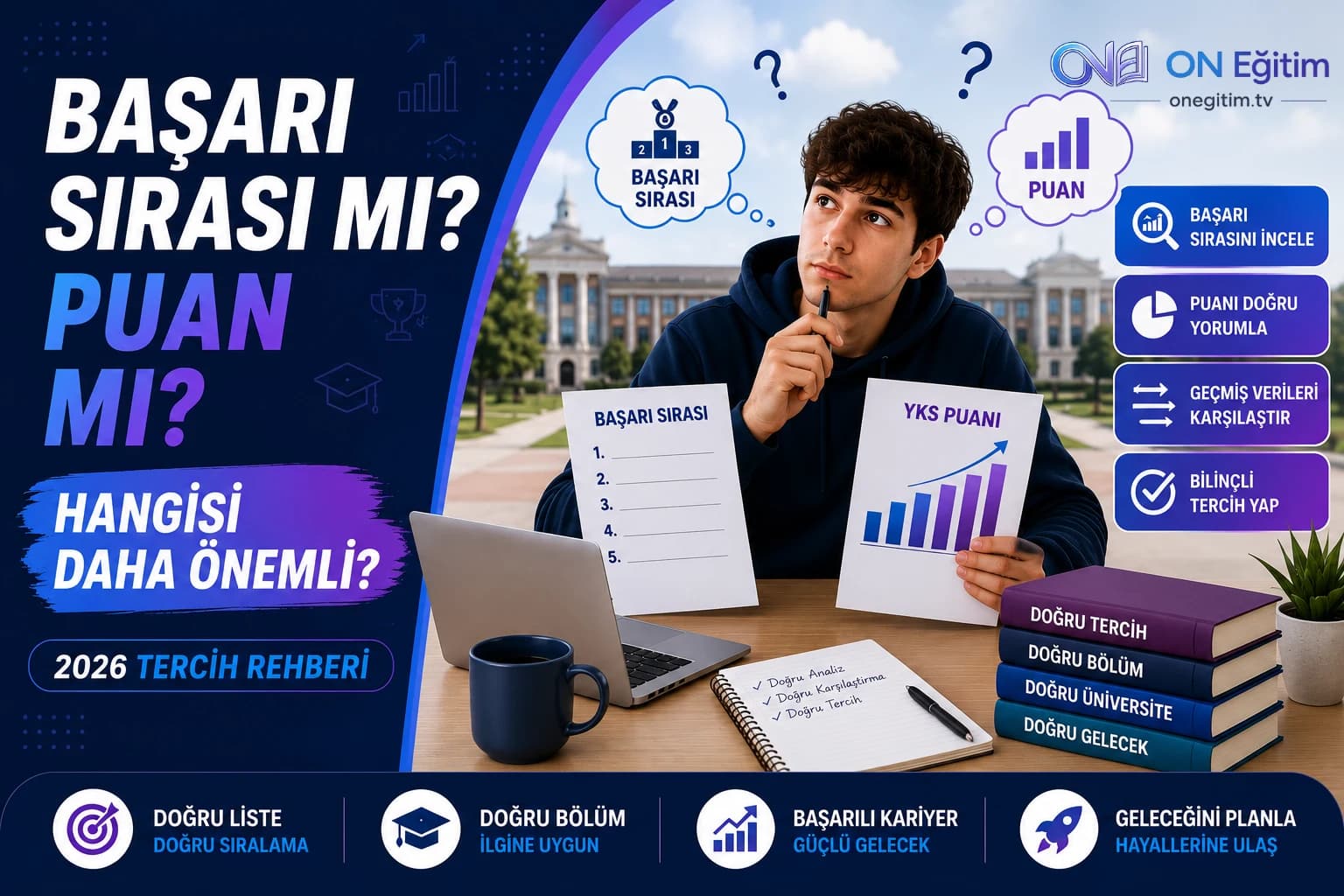 Başarı Sırası mı Puan mı Daha Önemli? Üniversite Tercihlerinde Doğru Yaklaşım (2026)