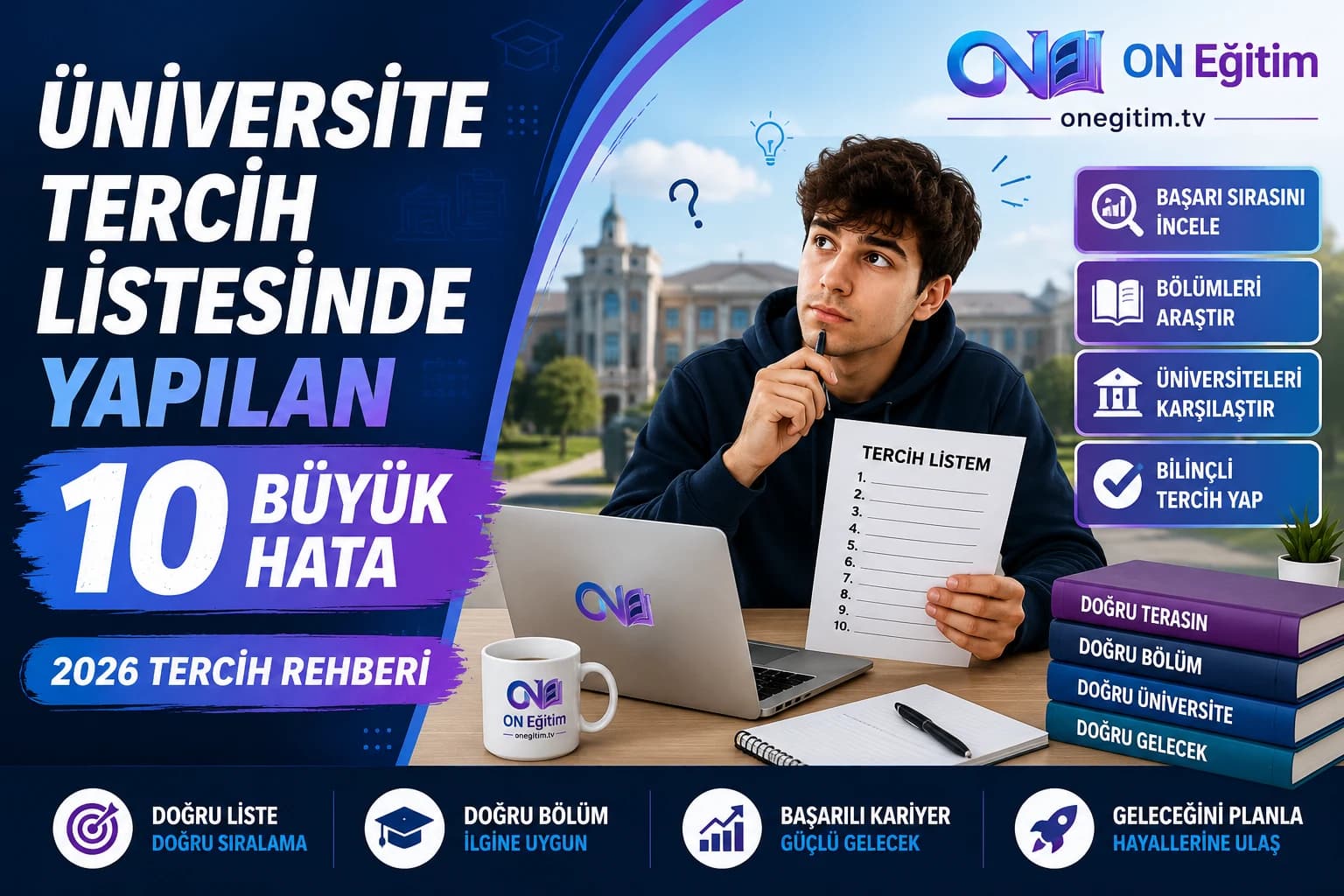 Üniversite Tercih Listesi Hazırlarken Yapılan 10 Büyük Hata (2026 Rehberi)