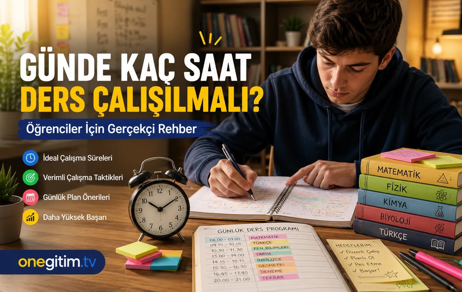 Günde Kaç Saat Ders Çalışılmalı? Öğrenciler İçin Gerçekçi Bir Rehber