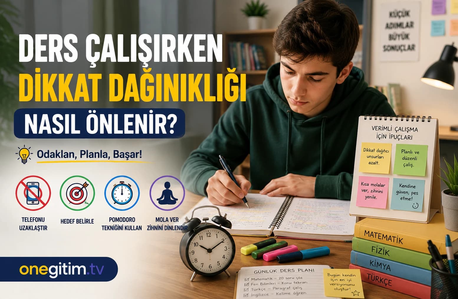 Ders Çalışırken Dikkat Dağınıklığı Nasıl Önlenir? Etkili Çözüm Yolları